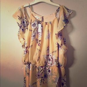 Floral high low dress perfect for Easter